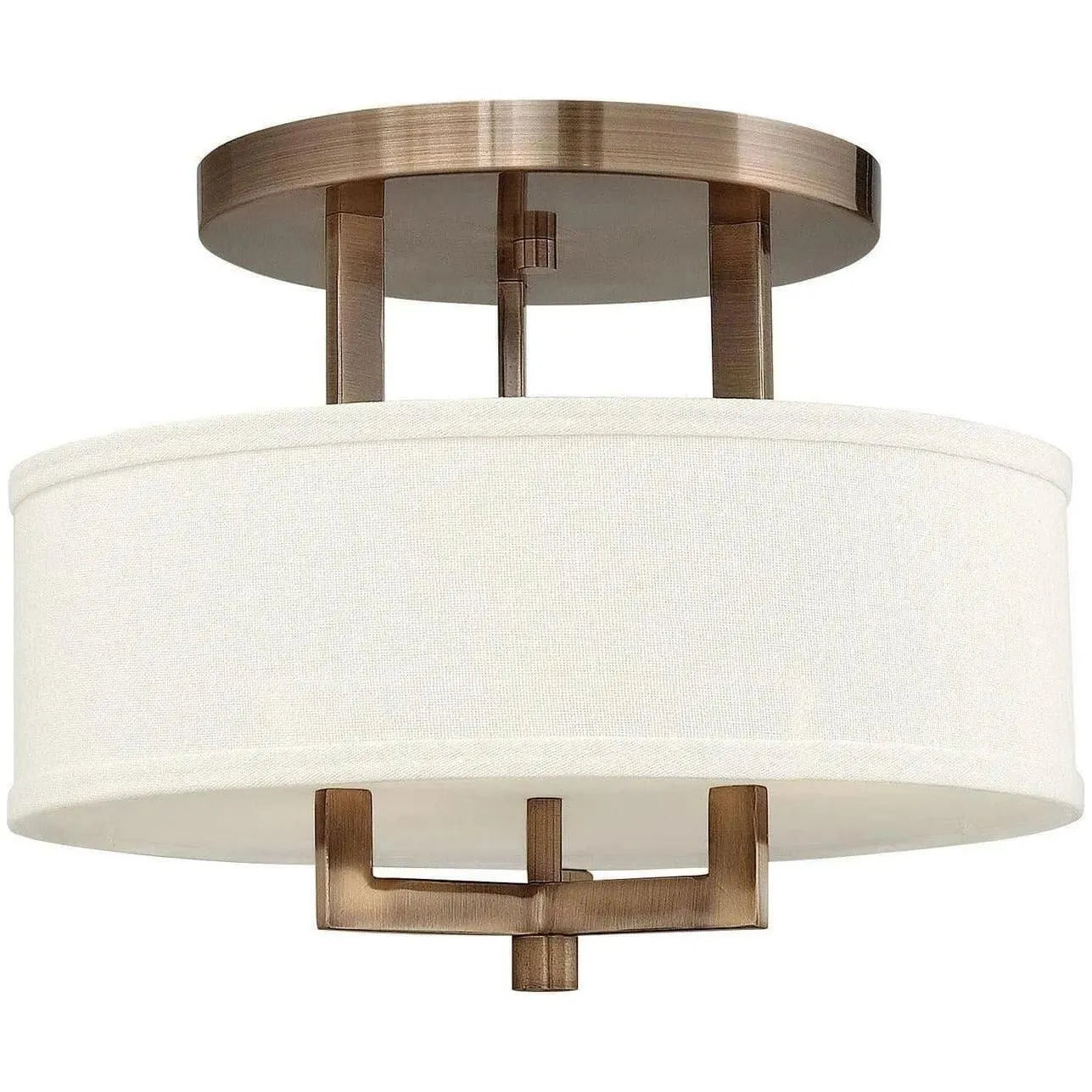 Hinkley Lighting - Hampton 15-Inch Semi-Flush Mount - 3200BR | Montreal Lighting & Hardware