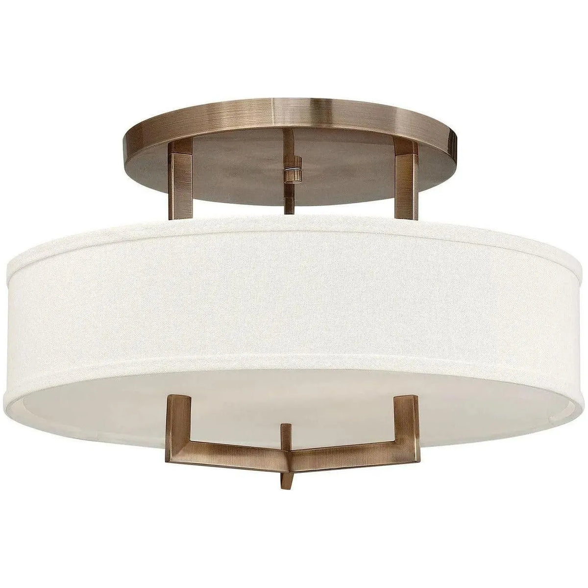 Hinkley Lighting - Hampton 20-Inch Semi-Flush Mount - 3201BR | Montreal Lighting & Hardware
