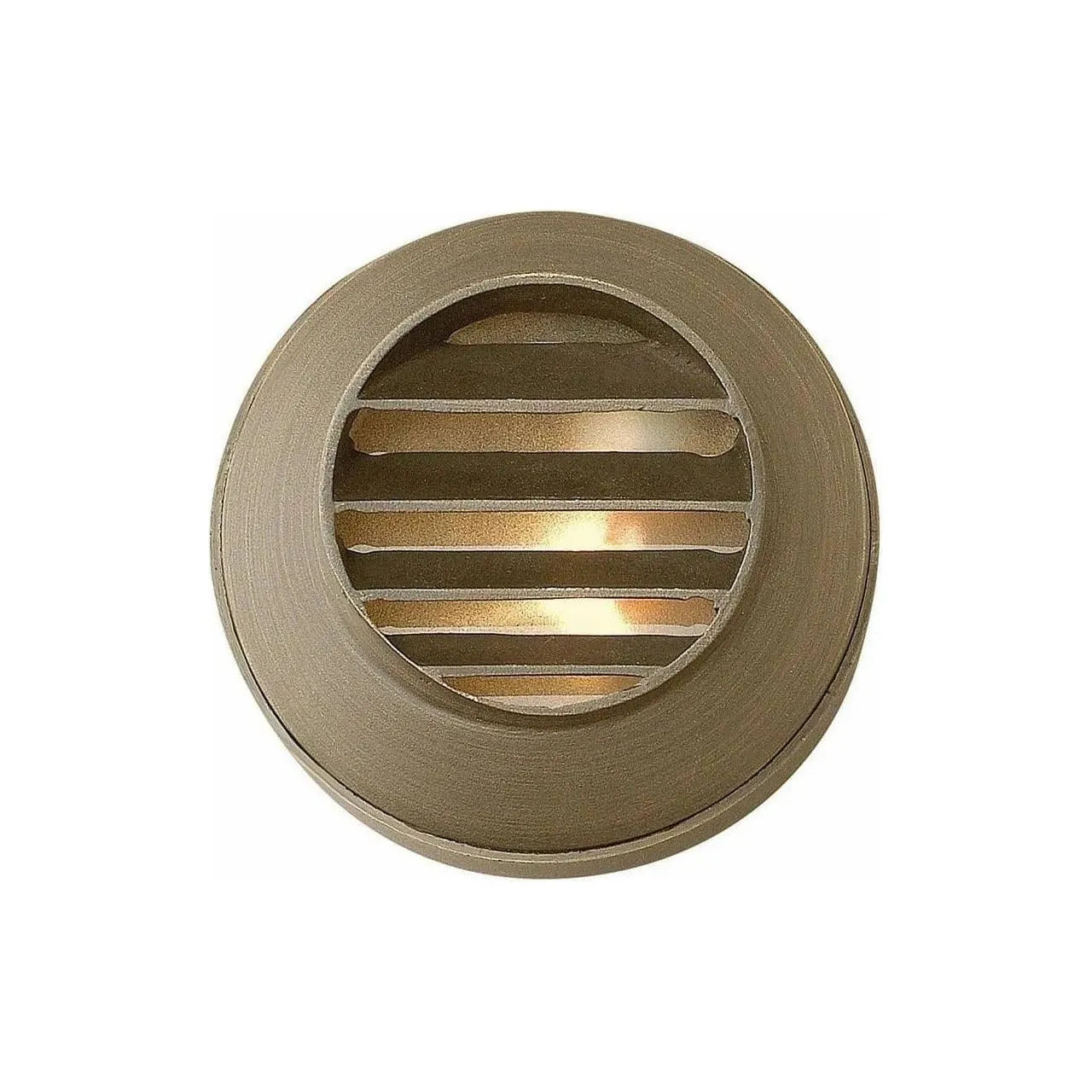 Hinkley Lighting - Hardy Island Round Louvered LED Deck Light - 16804MZ-LL | Montreal Lighting & Hardware