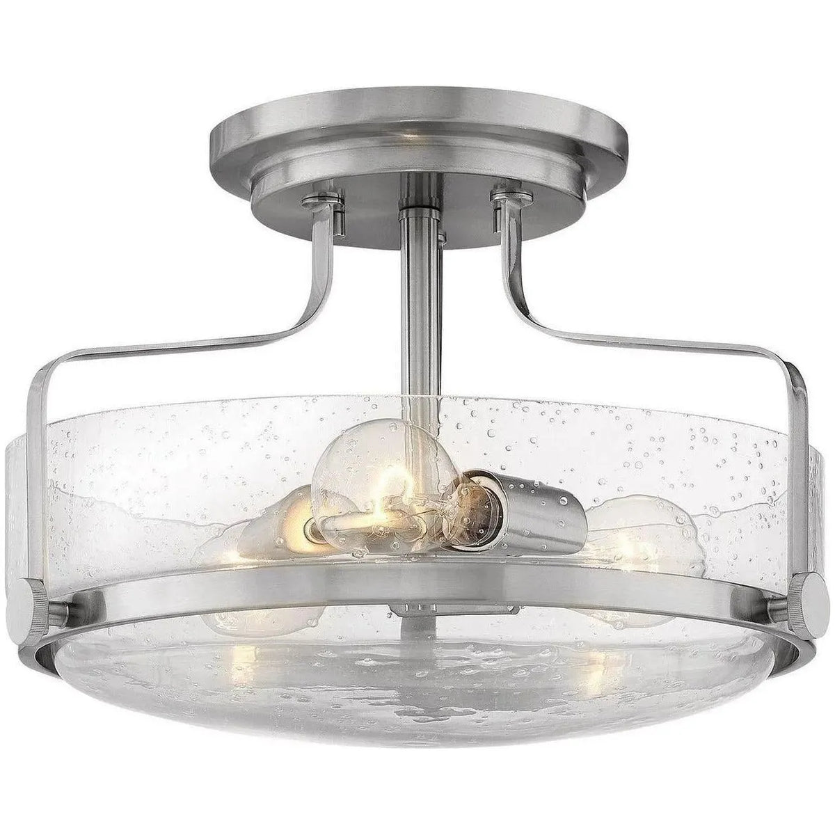 Hinkley Lighting - Harper 14-Inch Semi-Flush Mount - 3641BN-CS | Montreal Lighting & Hardware