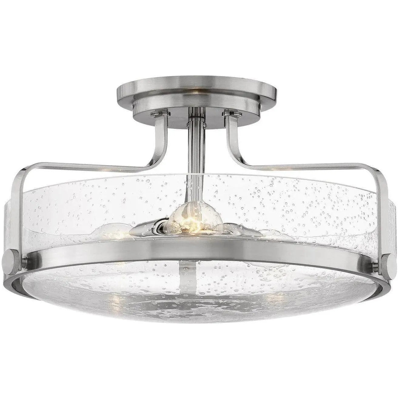 Hinkley Lighting - Harper 18-Inch Semi-Flush Mount - 3643BN-CS | Montreal Lighting & Hardware