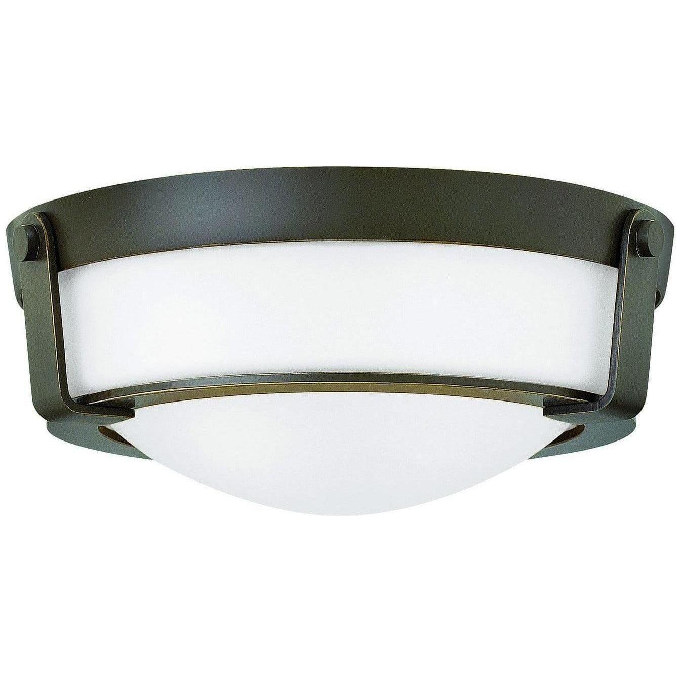Hinkley Lighting - Hathaway 13-Inch Flush Mount - 3223OB-WH-LED | Montreal Lighting & Hardware