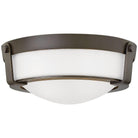 Hinkley Lighting - Hathaway 13-Inch Flush Mount - 3223OB-WH | Montreal Lighting & Hardware
