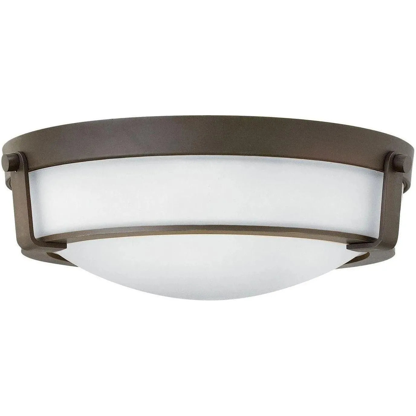 Hinkley Lighting - Hathaway 16-Inch Flush Mount - 3225OB-WH | Montreal Lighting & Hardware