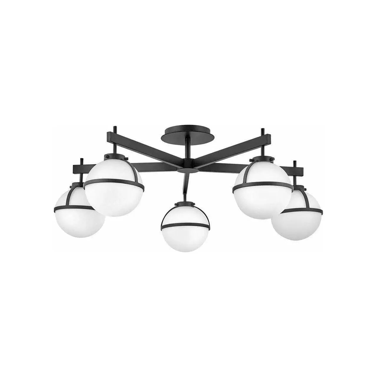 Hinkley Lighting - Hollis LED Semi-Flush Mount - 39674BK | Montreal Lighting & Hardware
