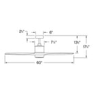 Hinkley Lighting - Hover Ceiling Fan - 900752FBN-LWD | Montreal Lighting & Hardware