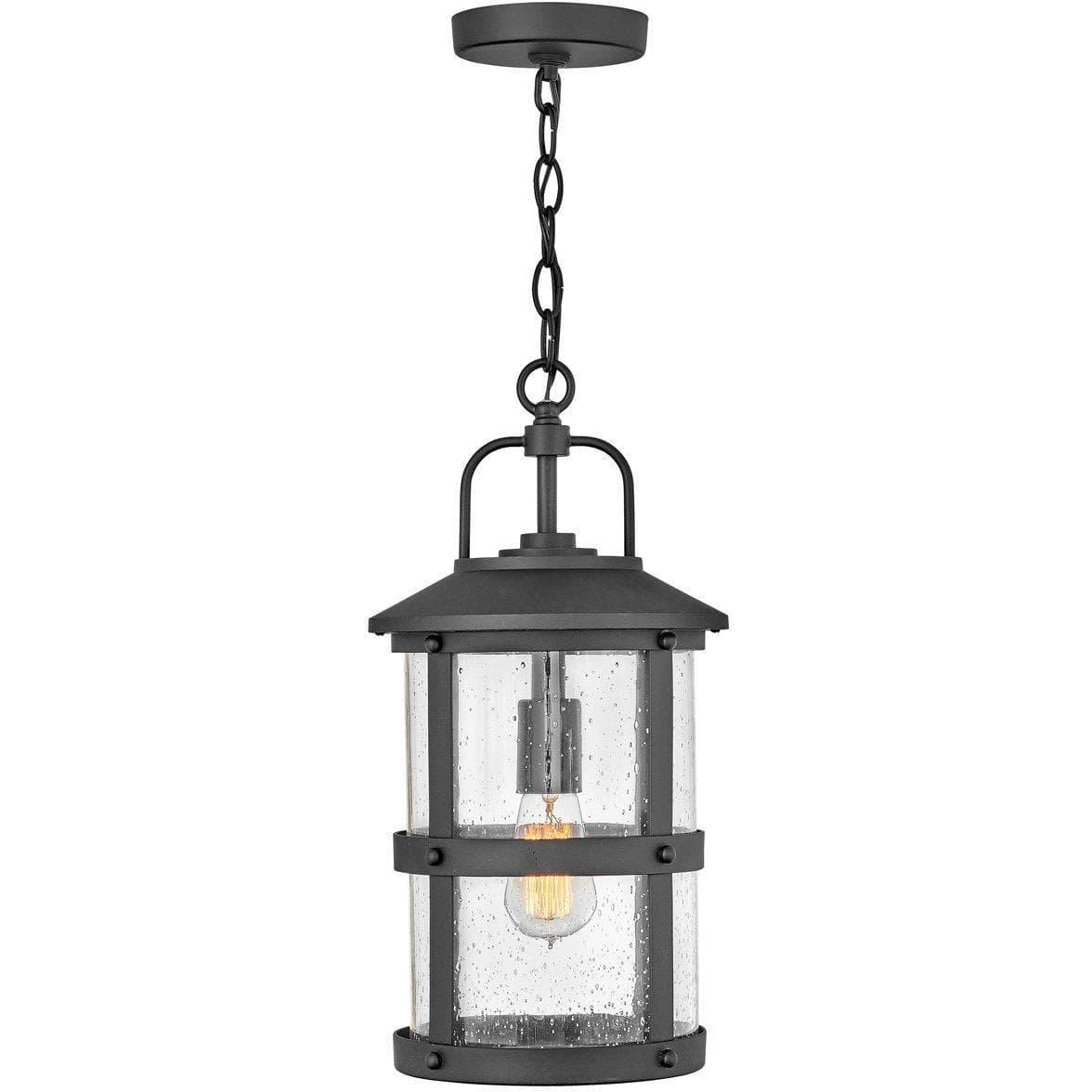 Hinkley Lighting - Lakehouse 9-Inch Outdoor Hanging Lantern - 2682BK | Montreal Lighting & Hardware