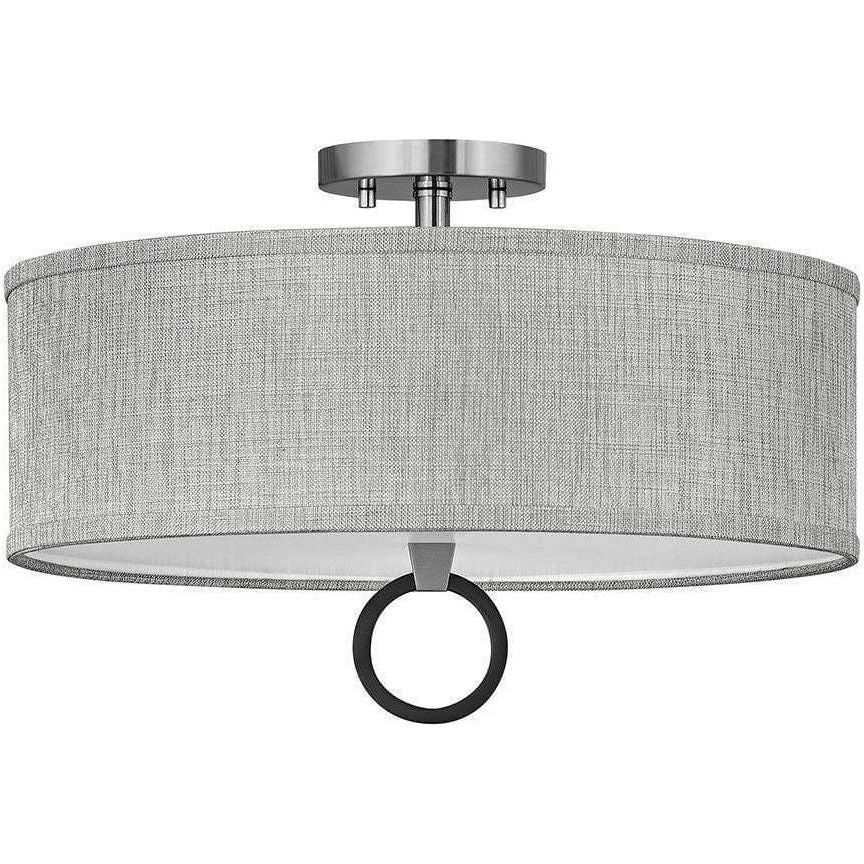 Hinkley Lighting - Link 18-Inch Semi-Flush Mount - 41907BN | Montreal Lighting & Hardware