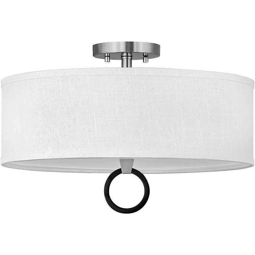 Hinkley Lighting - Link 18-Inch Semi-Flush Mount - 41908BN | Montreal Lighting & Hardware