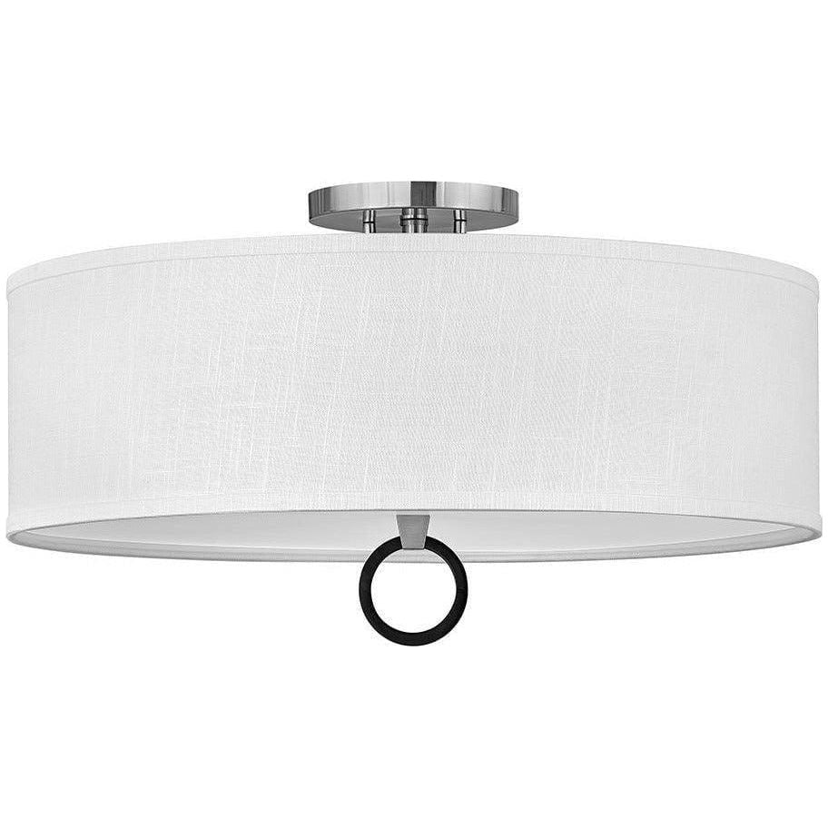 Hinkley Lighting - Link 23-Inch Semi-Flush Mount - 41910BN | Montreal Lighting & Hardware