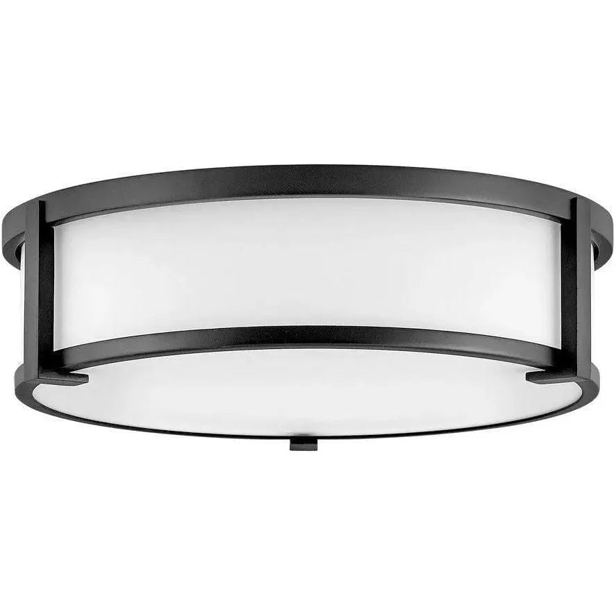 Hinkley Lighting - Lowell 16-Inch Flush Mount - 3243BK | Montreal Lighting & Hardware