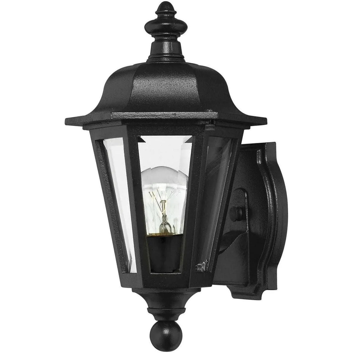 Hinkley Lighting - Manor House 13-Inch Outdoor Wall Mount - 1819BK | Montreal Lighting & Hardware