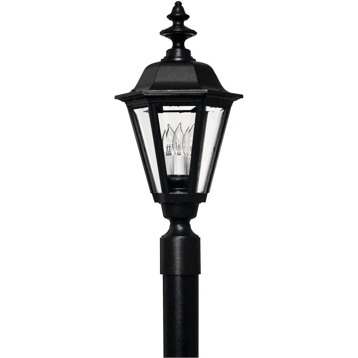 Hinkley Lighting - Manor House 22-Inch Outdoor Post Mount - 1441BK | Montreal Lighting & Hardware