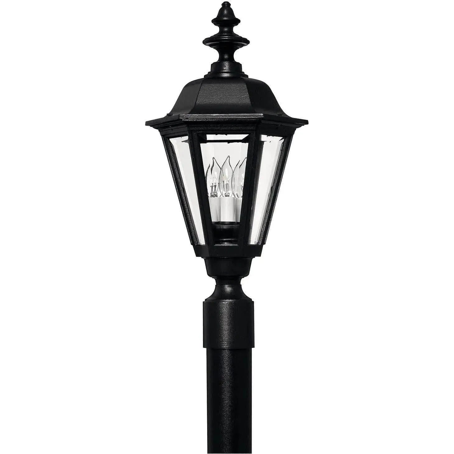 Hinkley Lighting - Manor House 22-Inch Outdoor Post Mount - 1441BK | Montreal Lighting & Hardware