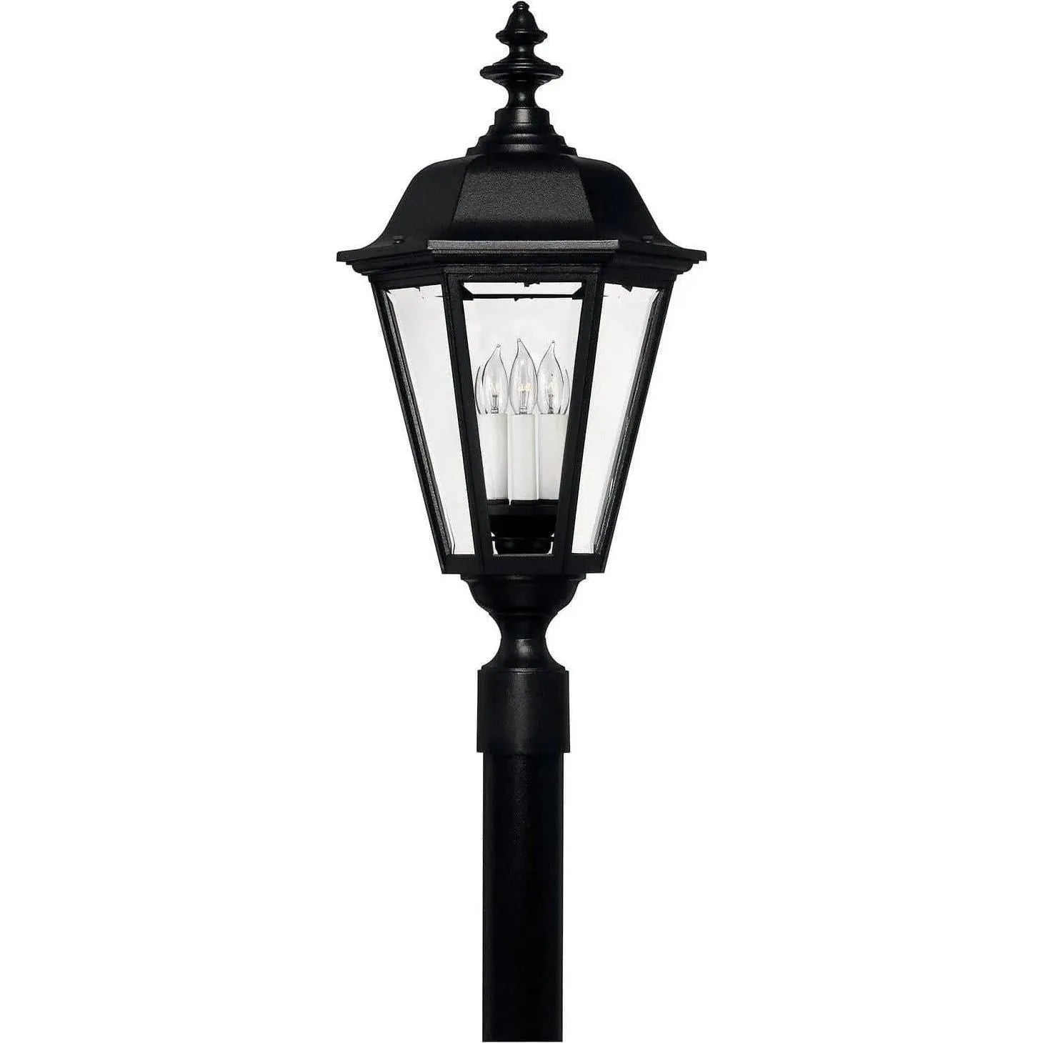 Hinkley Lighting - Manor House 28-Inch Outdoor Post Mount - 1471BK | Montreal Lighting & Hardware