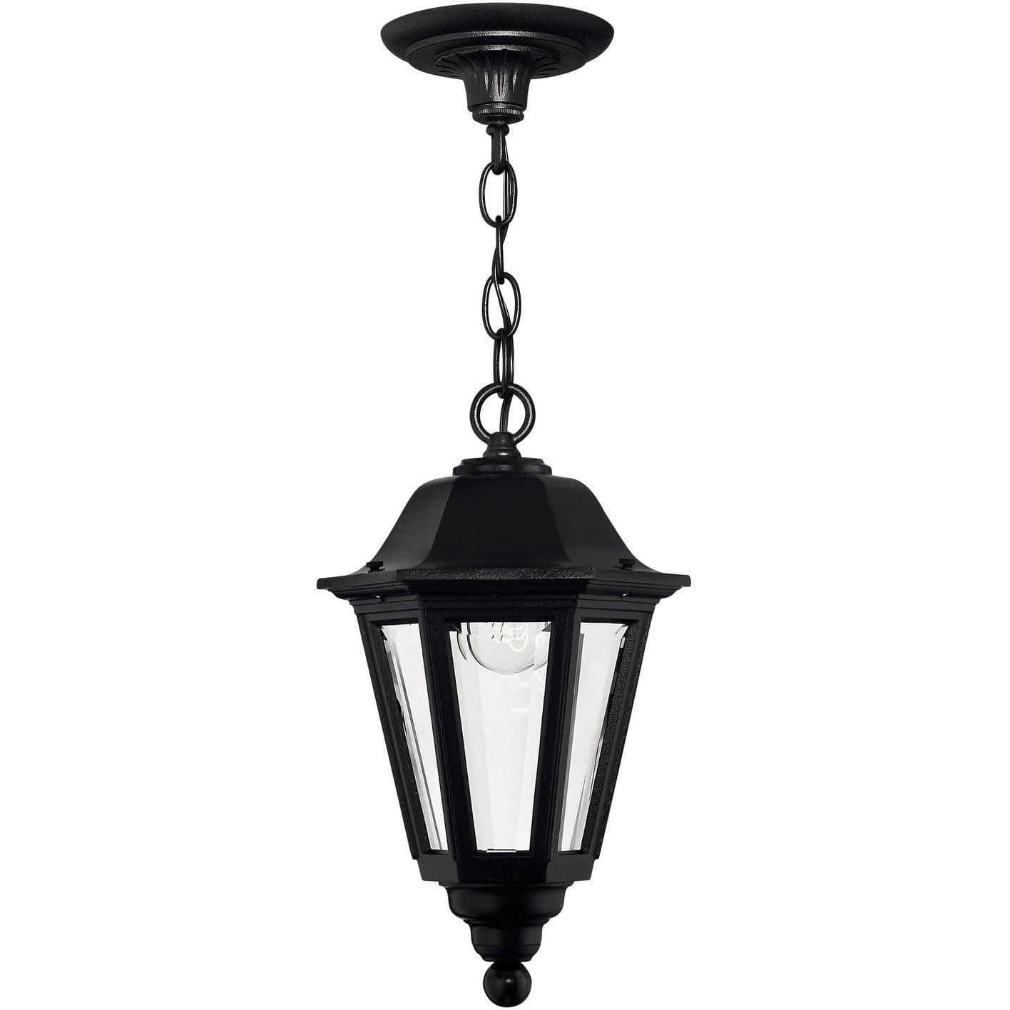 Hinkley Lighting - Manor House 8-Inch Outdoor Hanging Lantern - 1412BK | Montreal Lighting & Hardware