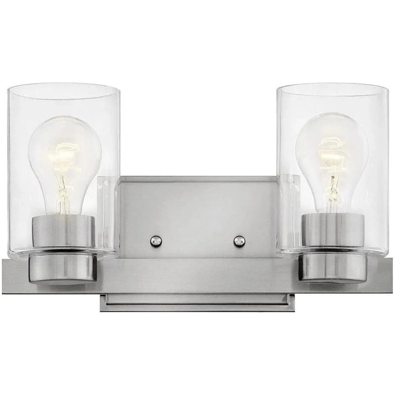 Hinkley Lighting - Miley 13-Inch Two Light Bath - 5052BN-CL | Montreal Lighting & Hardware