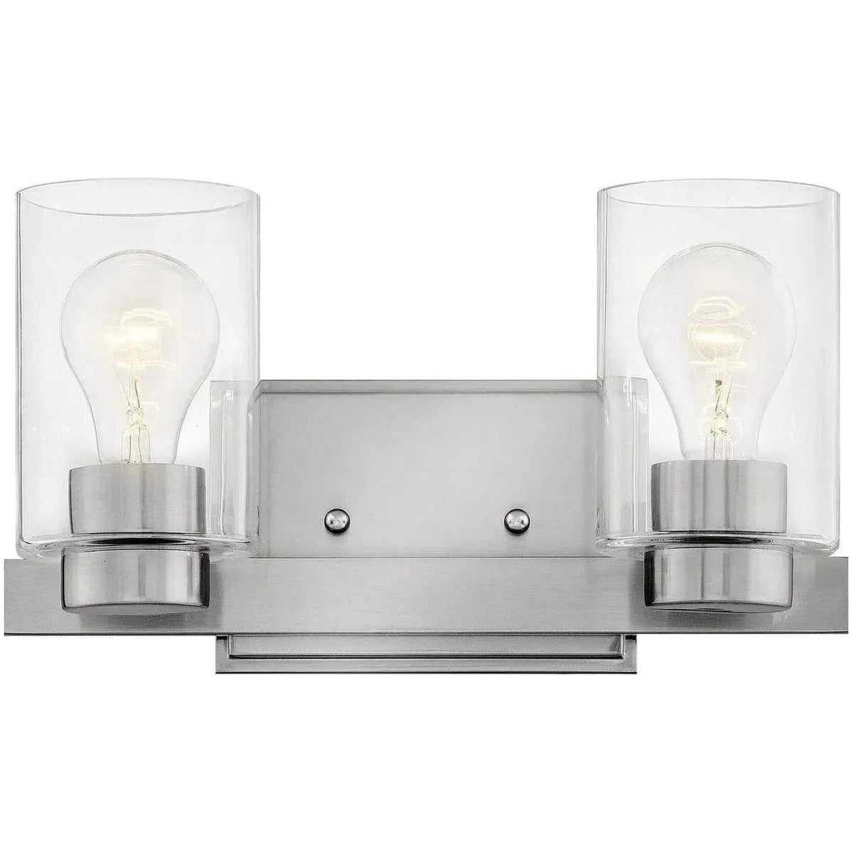 Hinkley Lighting - Miley 13-Inch Two Light Bath - 5052BN-CL | Montreal Lighting & Hardware