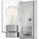 Hinkley Lighting - Miley 7-Inch Single Vanity - 5050BN-CL | Montreal Lighting & Hardware