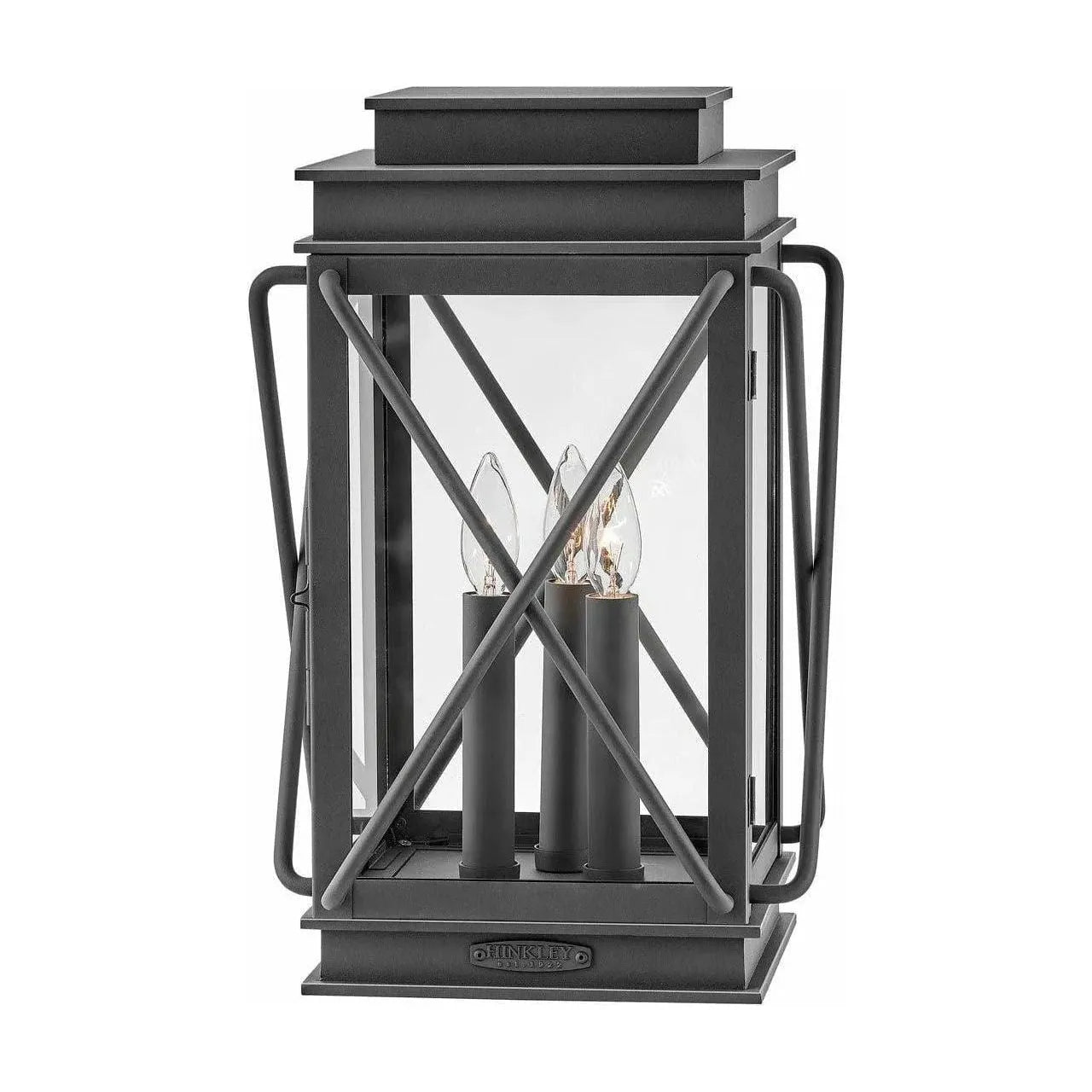 Hinkley Lighting - Montecito Pier Mount Lantern - 11197BK | Montreal Lighting & Hardware
