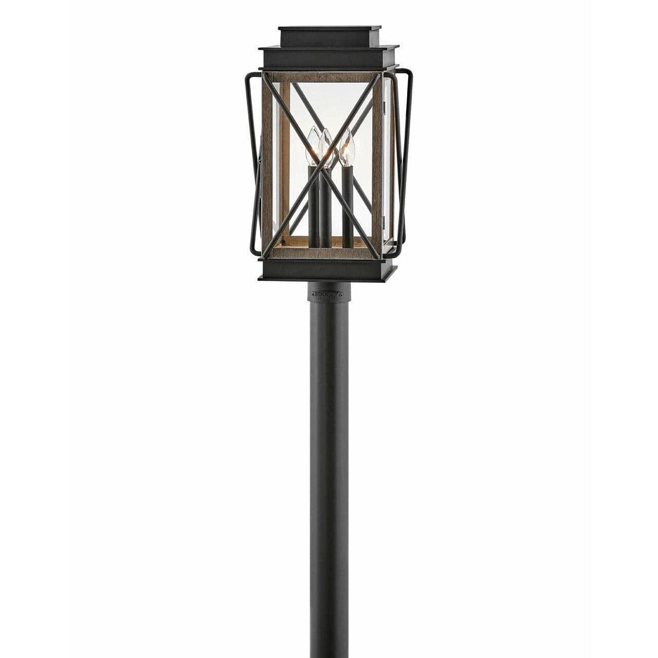 Hinkley Lighting - Montecito Post Top or Pier Mount Lantern - 11191BK | Montreal Lighting & Hardware