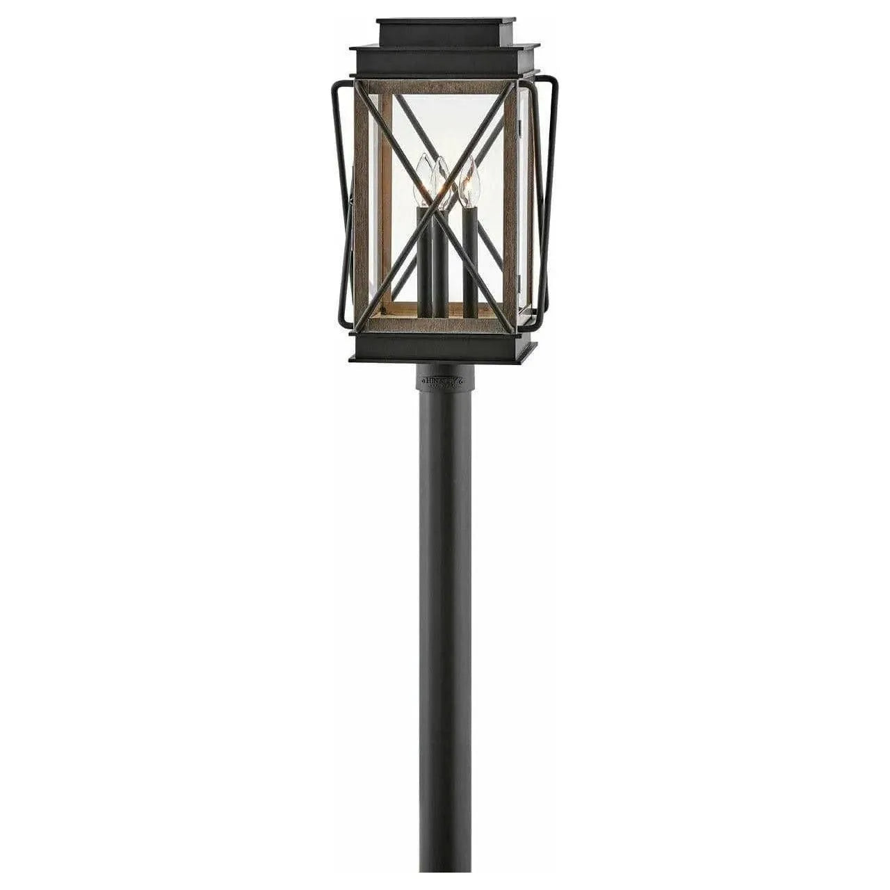 Hinkley Lighting - Montecito Post Top or Pier Mount Lantern - 11191BK | Montreal Lighting & Hardware