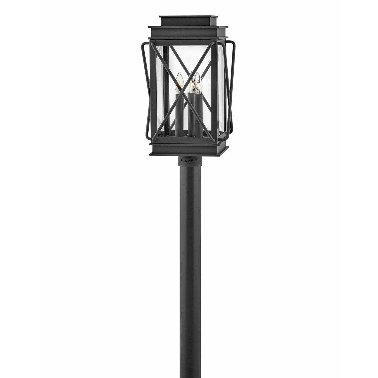Hinkley Bromley LED Post Top or Pier Mount Lantern - Museum Black - 2361MB-LV