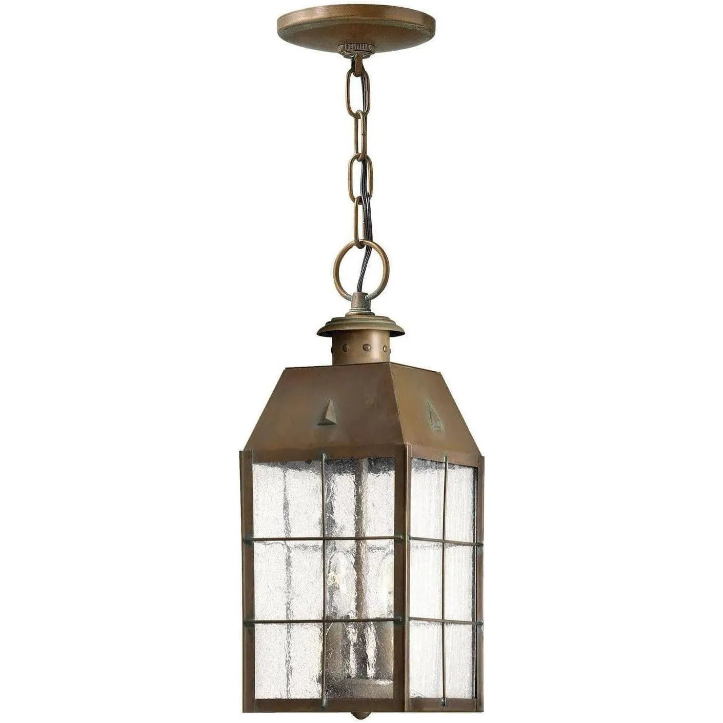Hinkley Lighting - Nantucket 5-Inch Outdoor Hanging Lantern - 2372AS | Montreal Lighting & Hardware