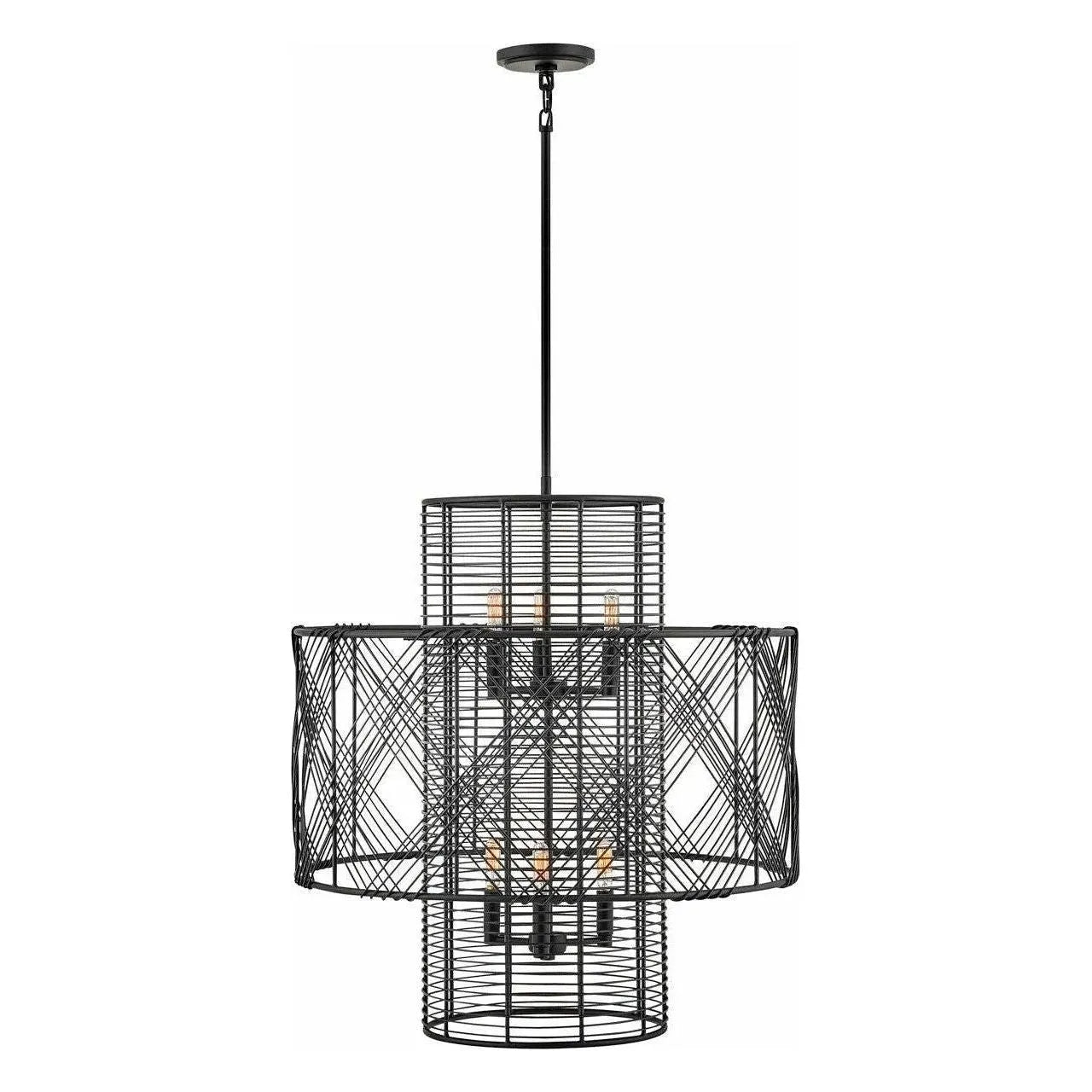 Hinkley Lighting - Nikko Chandelier - 41065BLK | Montreal Lighting & Hardware