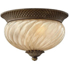 Hinkley Lighting - Plantation 12-Inch Outdoor Flush Mount - 2128PZ | Montreal Lighting & Hardware