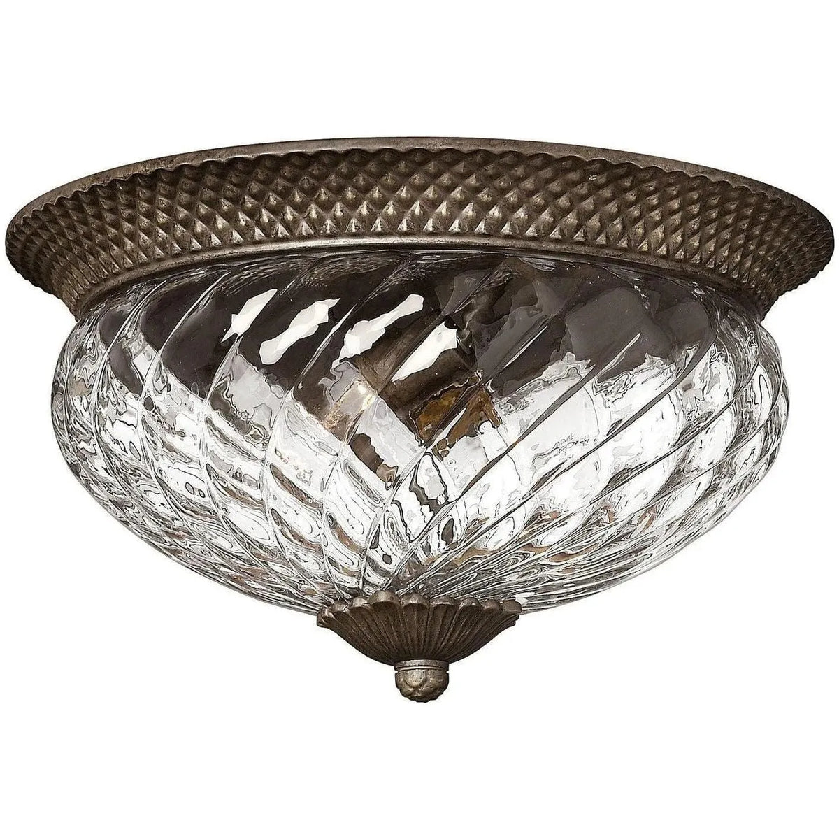 Hinkley Lighting - Plantation 16-Inch Flush Mount - 4881PZ | Montreal Lighting & Hardware
