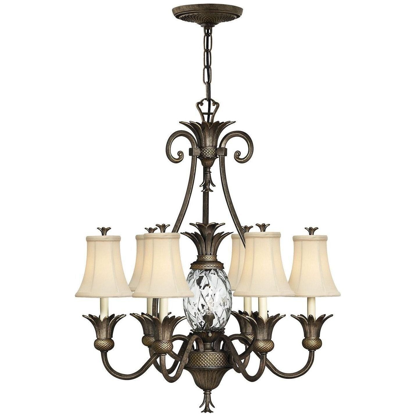 Hinkley Lighting - Plantation 28-Inch Chandelier - 4886PZ | Montreal Lighting & Hardware