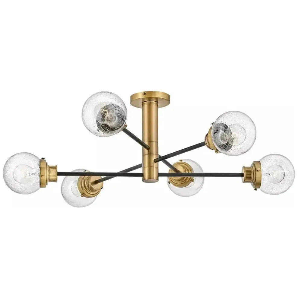 Hinkley Lighting - Poppy Semi Flush Mount - 40696BK | Montreal Lighting & Hardware