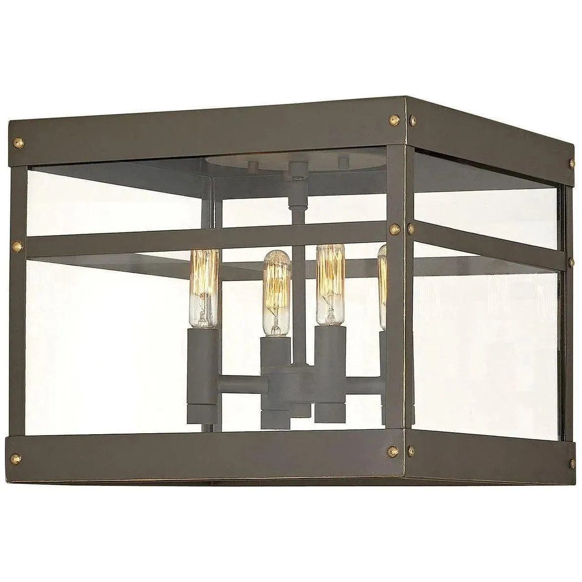 Hinkley Lighting - Porter 12-Inch Outdoor Flush Mount - 2803OZ | Montreal Lighting & Hardware