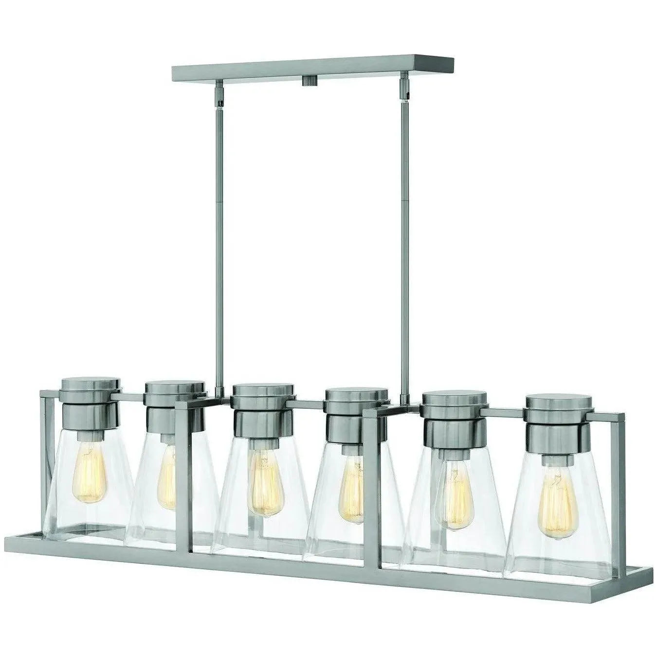 Hinkley Lighting - Refinery 43-Inch Linear Suspension - 63306BK-CL | Montreal Lighting & Hardware