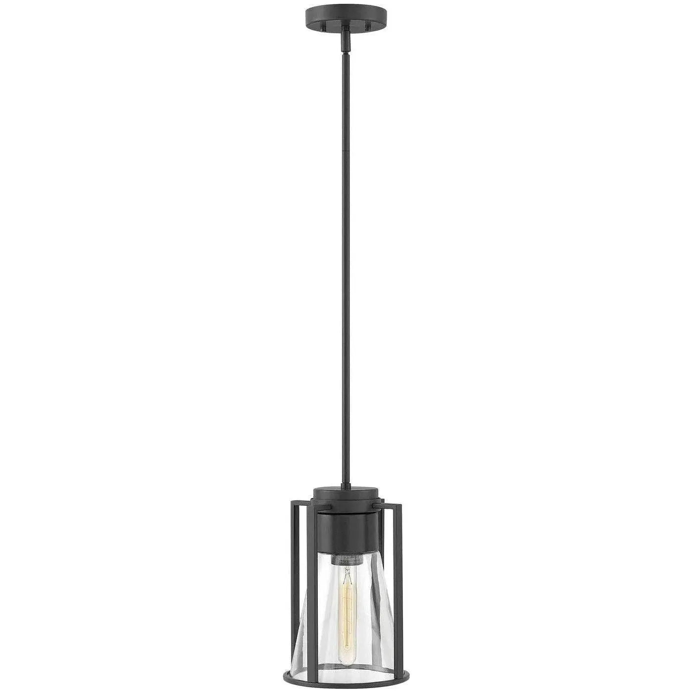 Hinkley Lighting - Refinery 7-Inch Pendant - 63307BK-CL | Montreal Lighting & Hardware