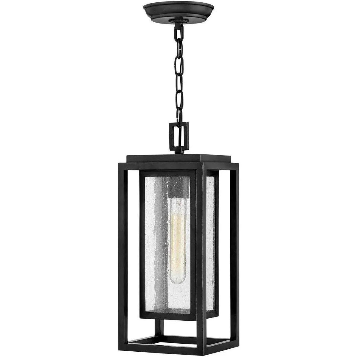 Hinkley Lighting - Republic 7-Inch Outdoor Hanging Lantern - 1002BK | Montreal Lighting & Hardware