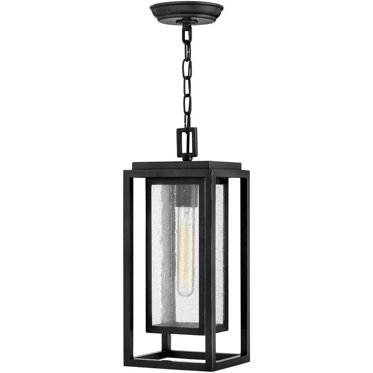 Hinkley Lighting - Republic 7-Inch Outdoor Hanging Lantern - 1002BK | Montreal Lighting & Hardware
