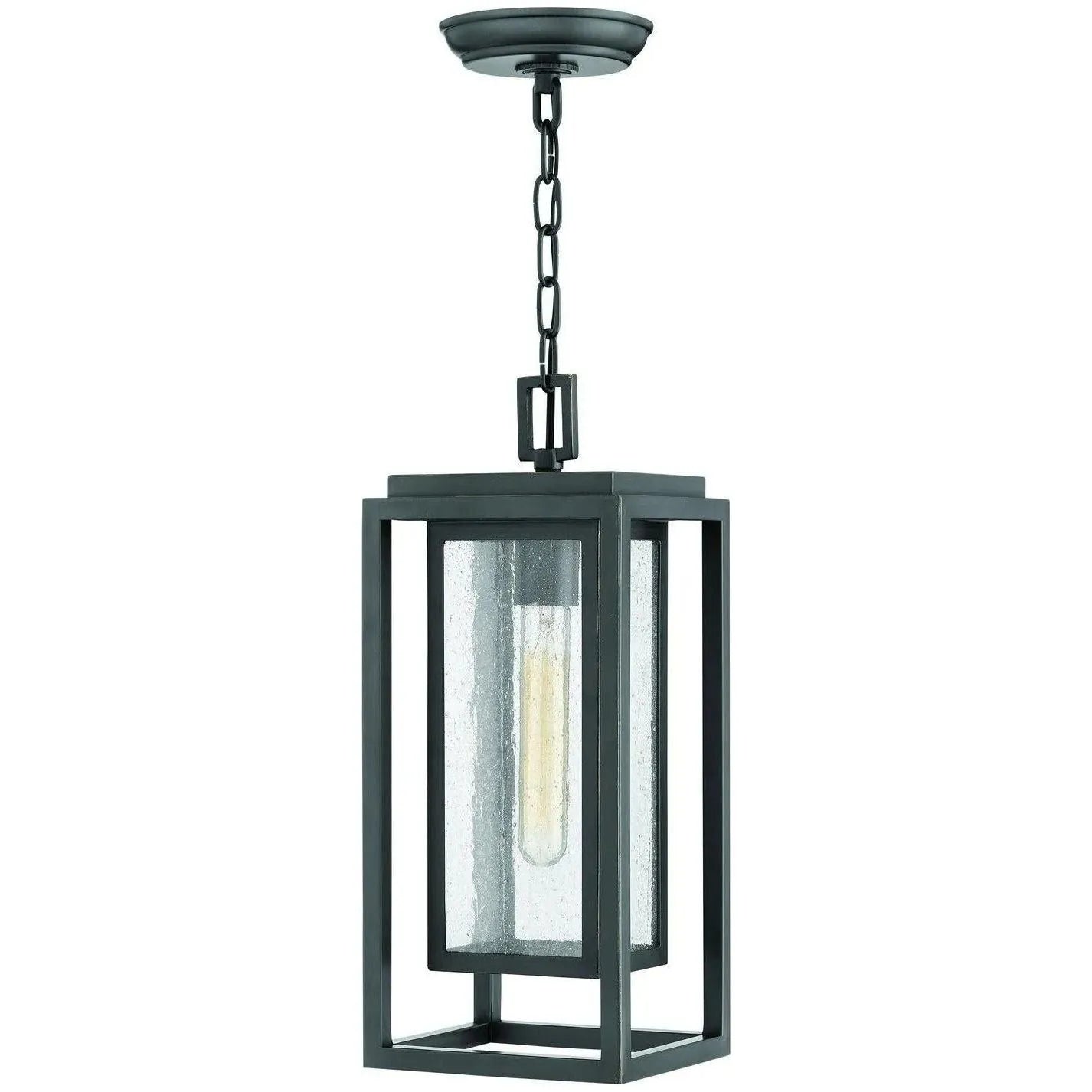 Hinkley Lighting - Republic 7-Inch Outdoor Hanging Lantern - 1002BK | Montreal Lighting & Hardware