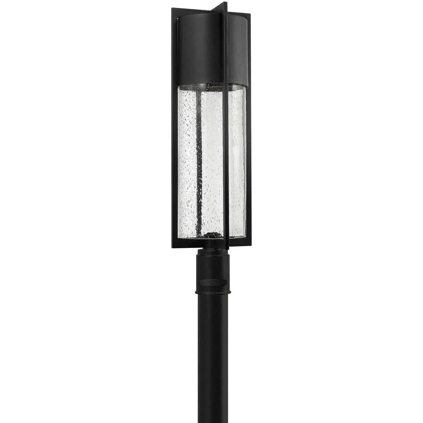 Hinkley Lighting - Shelter 28-Inch Outdoor Post Mount - 1321BK | Montreal Lighting & Hardware