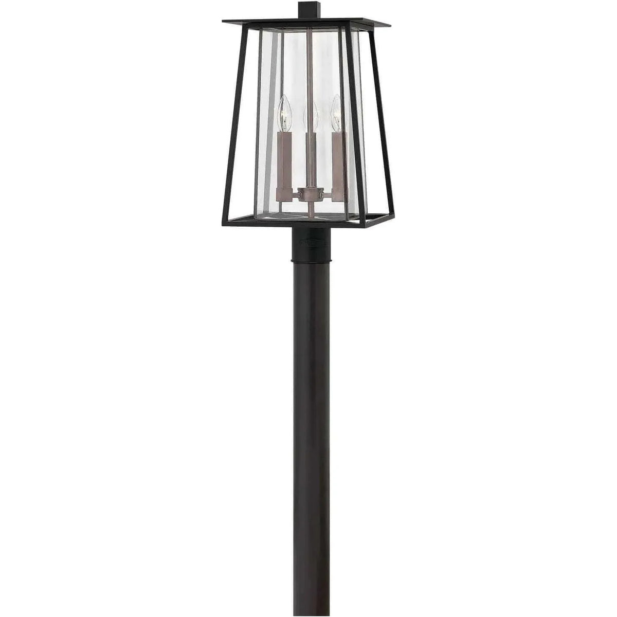 Hinkley Lighting - Walker 21-Inch Outdoor Post Mount - 2101BK | Montreal Lighting & Hardware