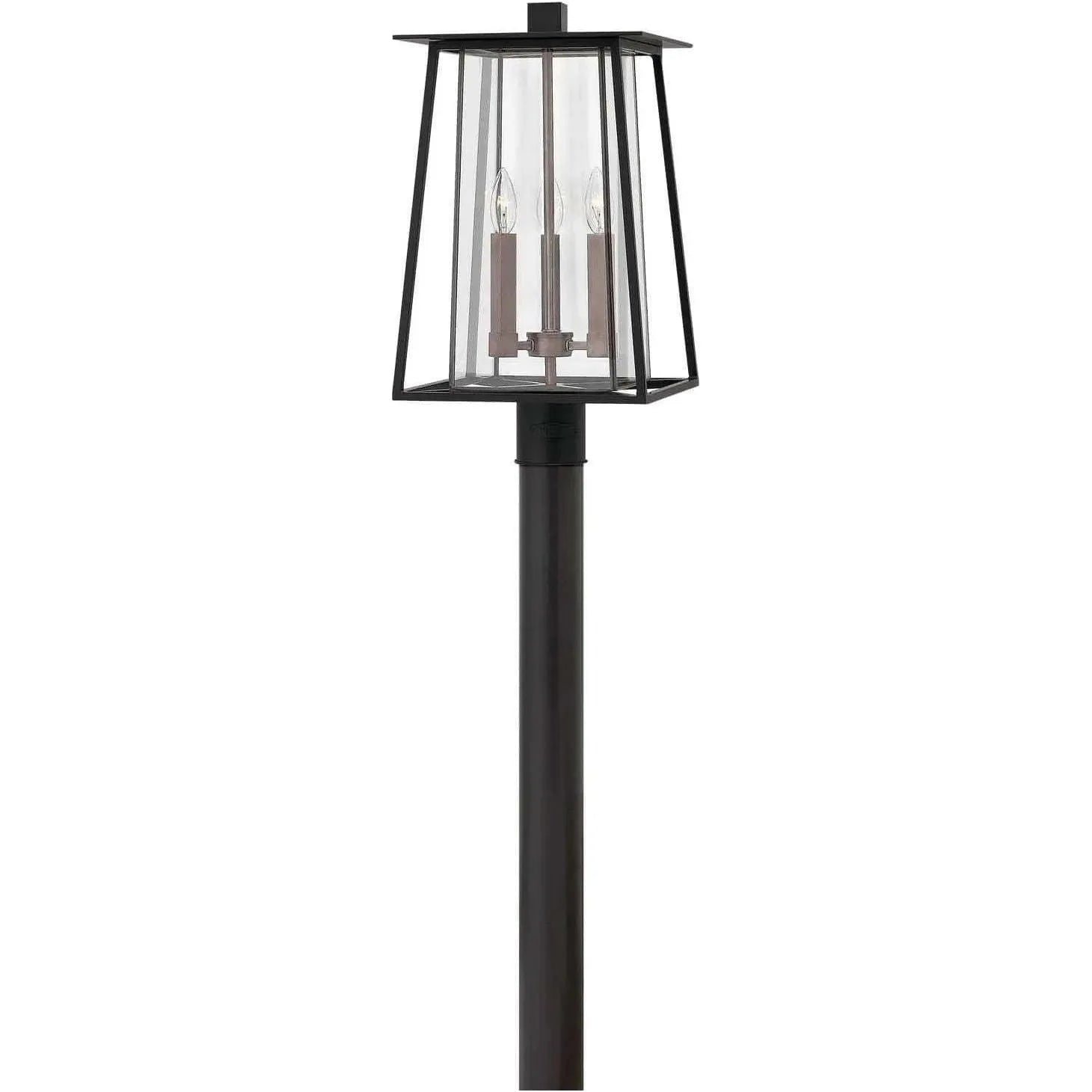 Hinkley Lighting - Walker 21-Inch Outdoor Post Mount - 2101BK | Montreal Lighting & Hardware