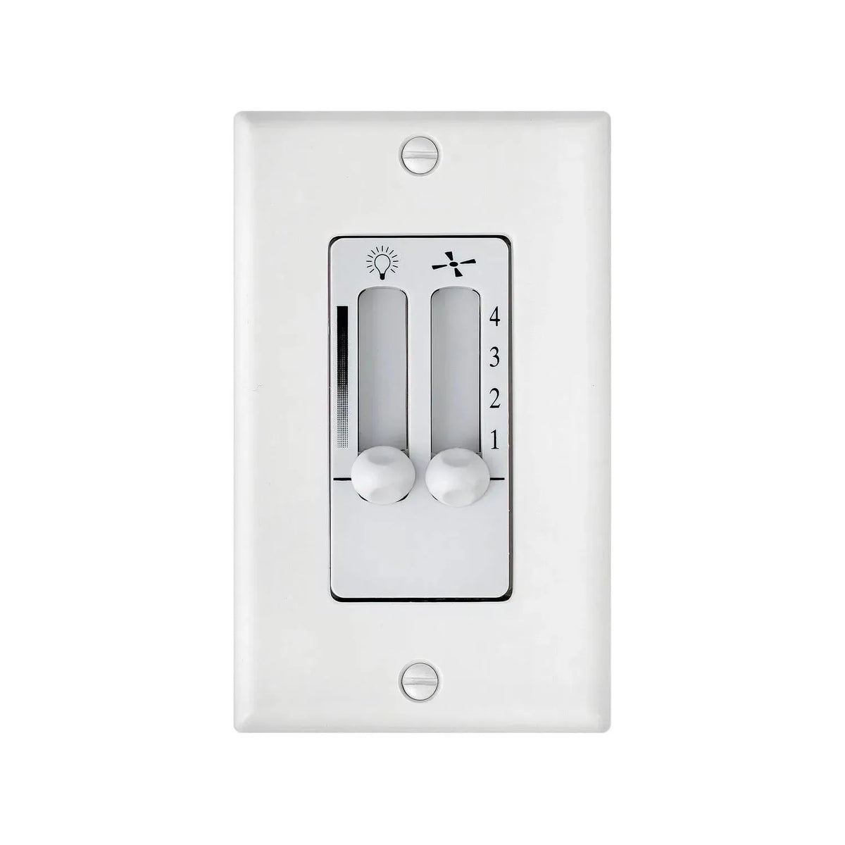 Hinkley Lighting - Wall Ctl 4 Speed Dual Slide Wall Contol - 980008FWH | Montreal Lighting & Hardware