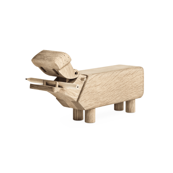 Kay Bojesen 39202 Hippo Wooden Figurine in Oak