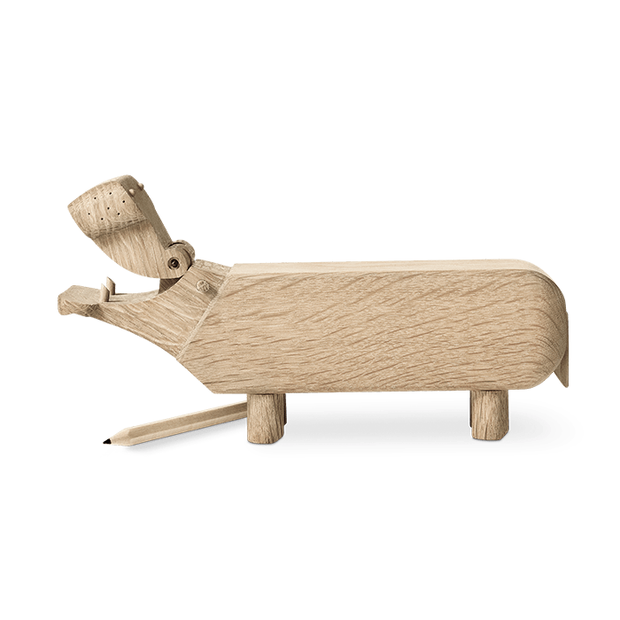 Kay Bojesen 39202 Hippo Wooden Figurine in Oak
