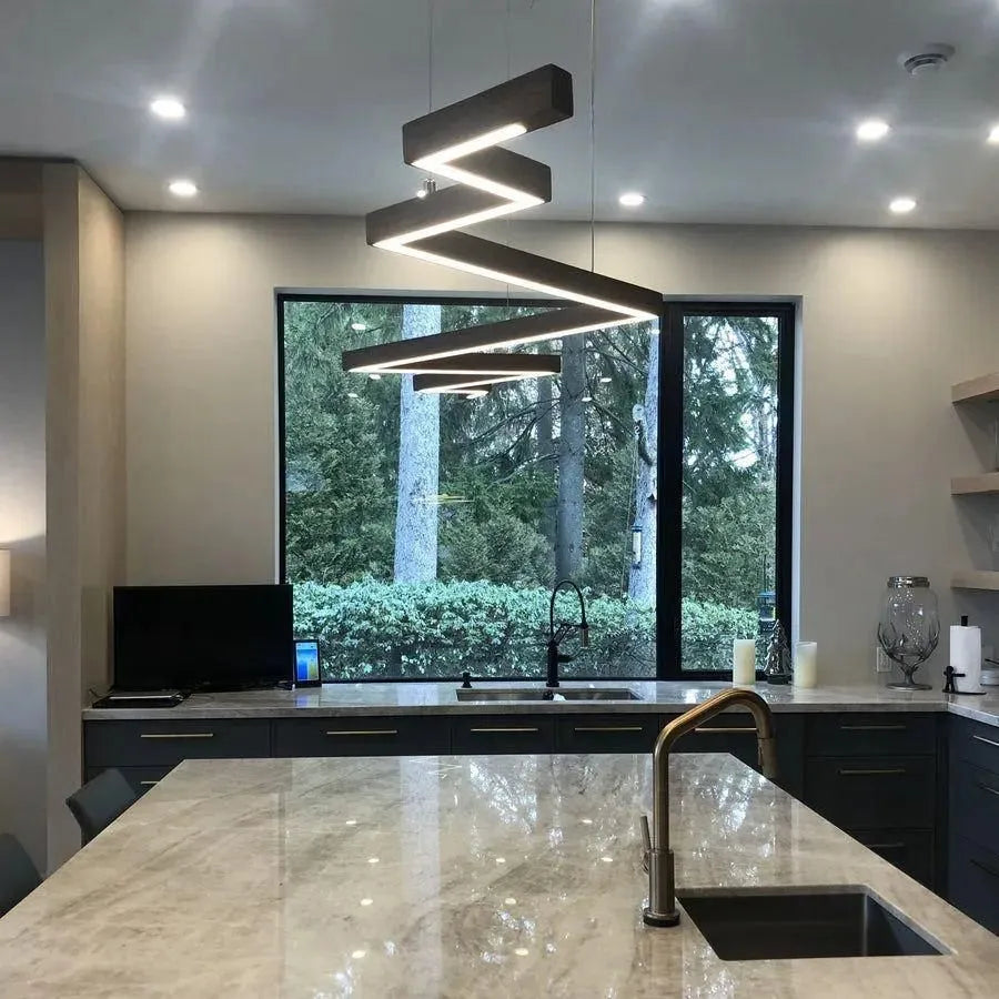 Hollis+Morris - Bolt Pendant - BOLT-PENDANT-3FT-OKB | Montreal Lighting & Hardware