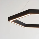 Hollis+Morris - Hexagon Chandelier - HEXACHANDELIER-LRG-OKB | Montreal Lighting & Hardware