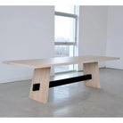 Hollis+Morris - Isthmus Dining Table - ISTH-LG-OAK-BLK-BLACK | Montreal Lighting & Hardware