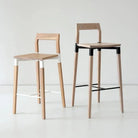 Hollis+Morris - Parkdale Stool - PARKBAR-OKB-BK | Montreal Lighting & Hardware