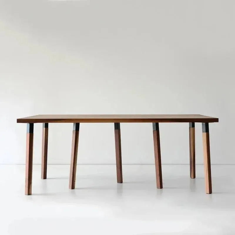 Hollis+Morris - Pier Dining Table - PIER-LG-OKB-BK | Montreal Lighting & Hardware